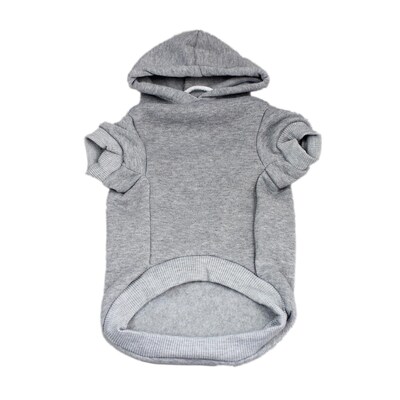 Grey Personalized Dog Hoodie - Heather Gray Custom Dog Sweatshirt - Dog Apparel - image2
